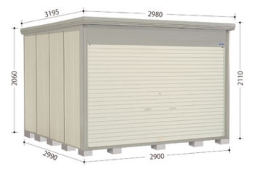 送料無料地域有 タクボ物置 タクボ 物置 ミスター Mr.ストックマン ダンディ シャッター式扉物置 標準屋根 一般型 NDE-2929拍卖