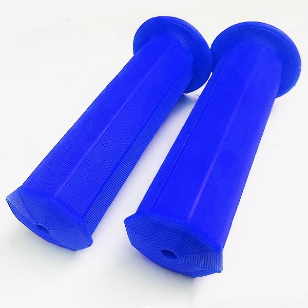 タクト ライブディオZX ディオSR ディオ110 ズーマー ダンク PCX125 フォルツァ フュージョン 汎用 八角 グリップ ハンドル 青拍卖