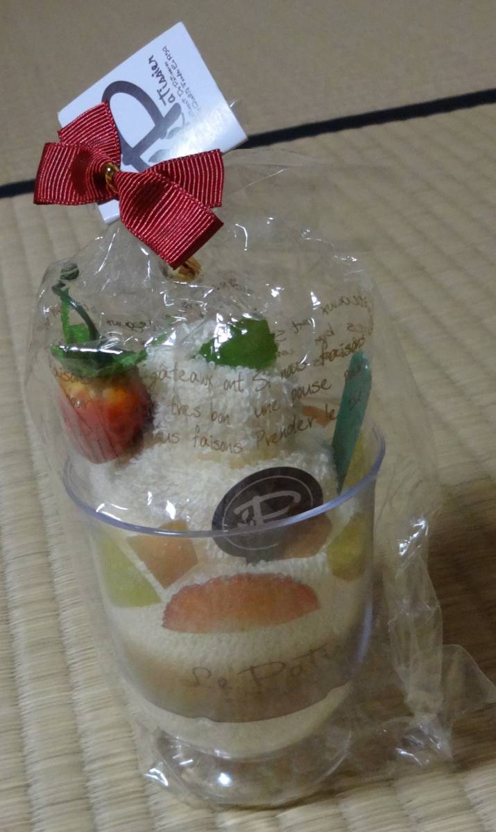 フルーツパフェ(フルーツサンデー)型ハンドタオル拍卖