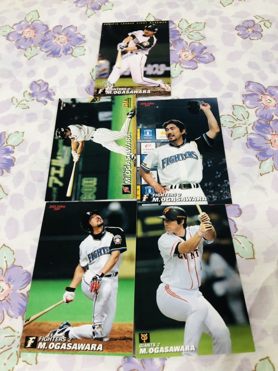 カルビープロ野球チップスカード セット売り 北海道日本ハムファイターズ 読売ジャイアンツ 巨人 小笠原道大拍卖