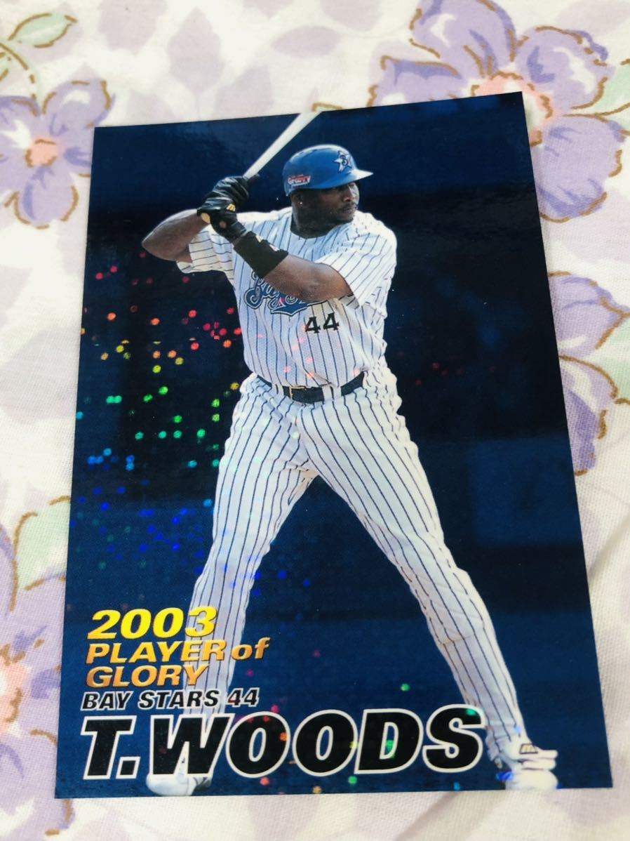 カルビープロ野球チップスカード スターカード キラ 横浜ベイスターズ タイロン・ウッズ拍卖