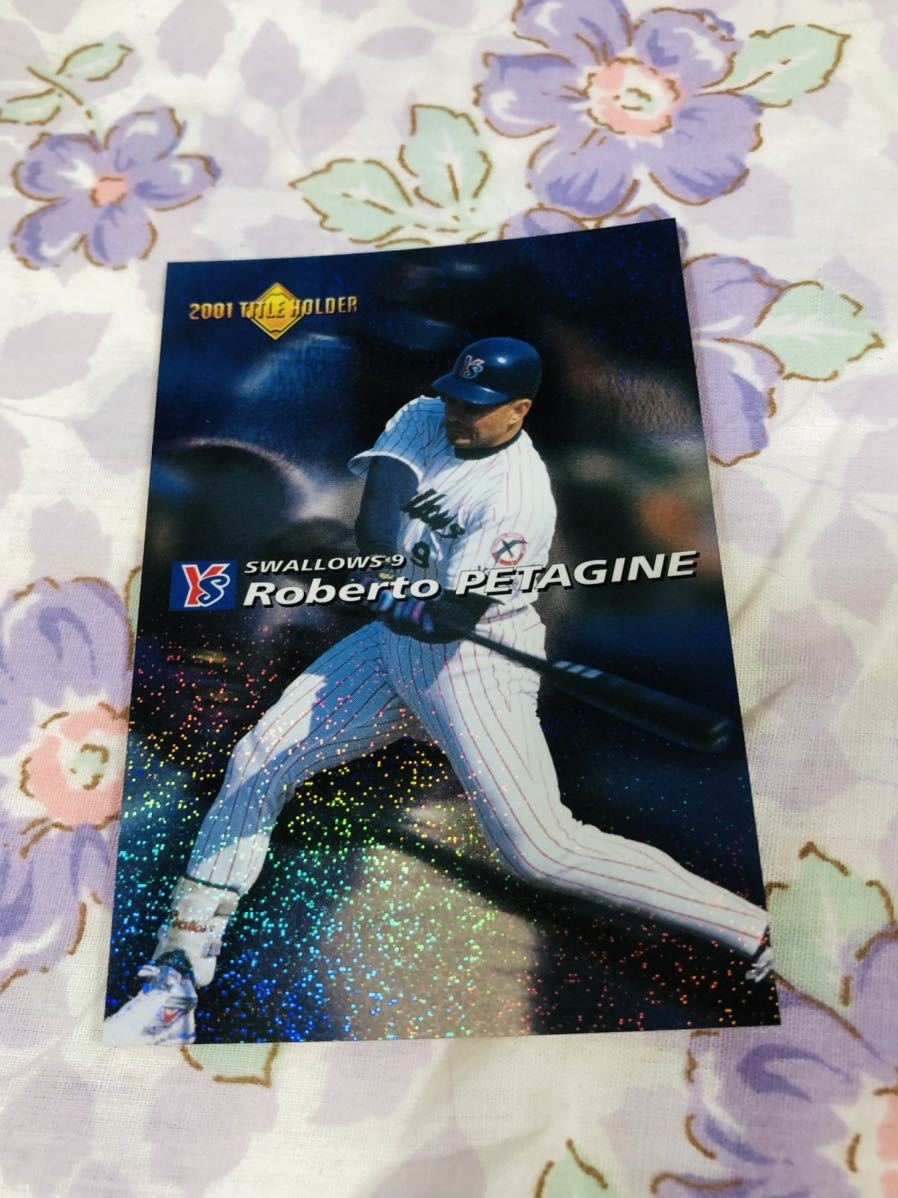 カルビープロ野球チップスカード スターカード キラ ヤクルトスワローズ ペタジーニ拍卖