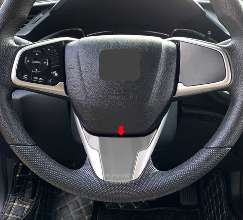 ホンダ CIVIC シビック FC1 FK7 FK8 ステアリング ハンドル パネル パーツ シルバー拍卖