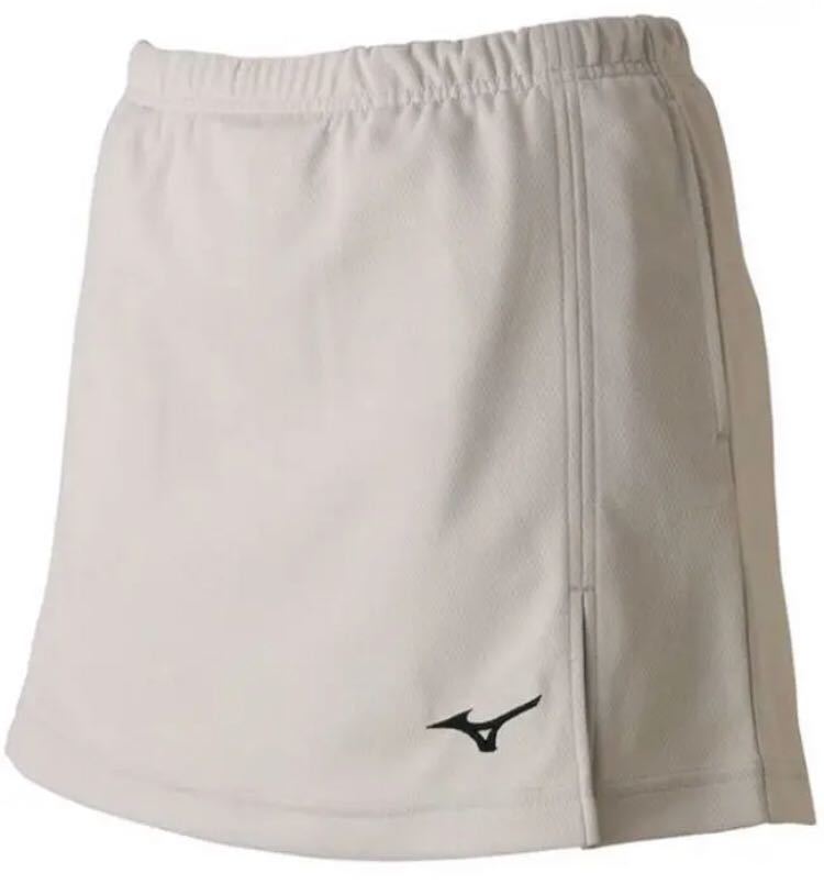 送料無料 新品 MIZUNO ミズノ ラケットスポーツ スカート S シルバー拍卖