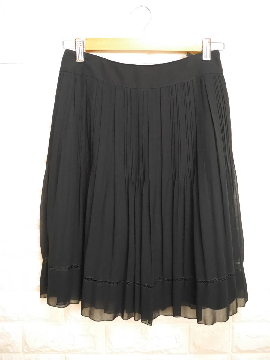 A296 ◇ Reflect | リフレクト プリーツスカート 黒 中古 サイズ9拍卖