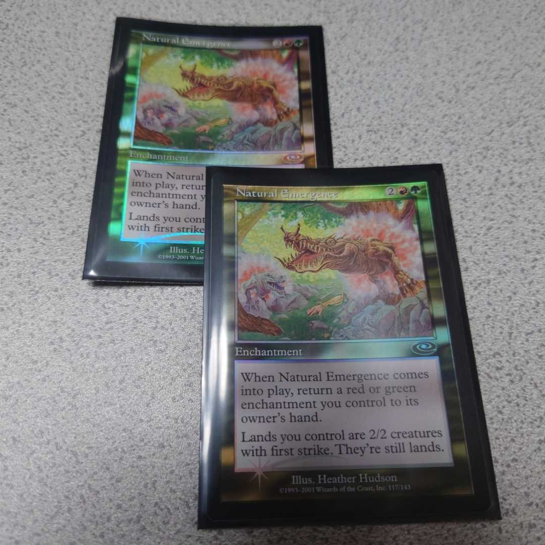 MTG PLS 自然の発現 英語foil 二枚セット 即決拍卖