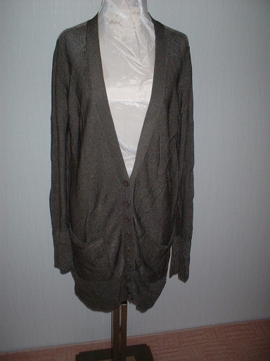 A⑤ 美品☆即買♪KILIWATCH カーキオリーブロングカーディガンさらさら拍卖