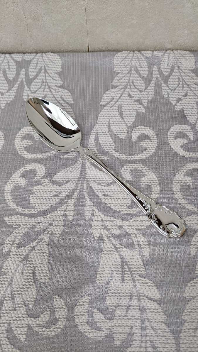未使用保管品 定価半額 現行品の新品 ラッキーウッド エステート 洋白銀食器 デザートスプーン 187mm 7本までご用意できます拍卖