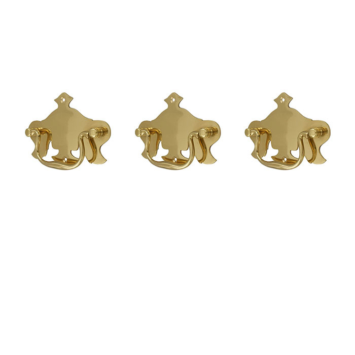 真鍮製取っ手 3個 コウモリ 箪笥 タンス拍卖