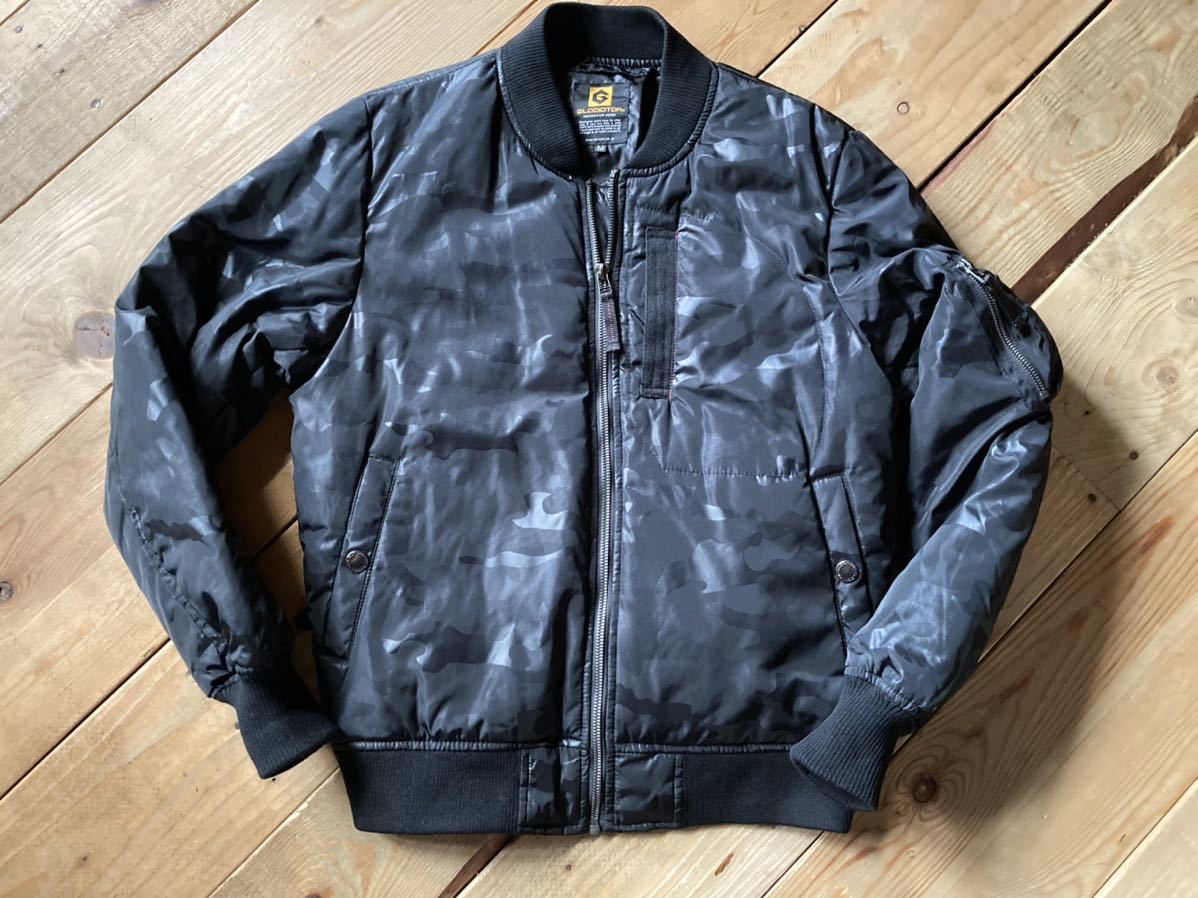 カモフラ ma-1★黒 ブラック 迷彩★MA-1 作業服GLADIATOR 米軍★空軍 ミリタリーワーク 作業着USAF★アメカジ 防寒ガレージ USエアフォース拍卖