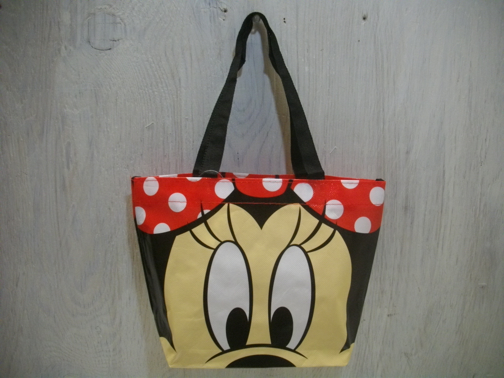 未使用 ディズニー 顔柄 ミニ トート バック 不織布コーティング ミニー (検索) ミッキー ドナルド プーさん チップ エイリアン拍卖