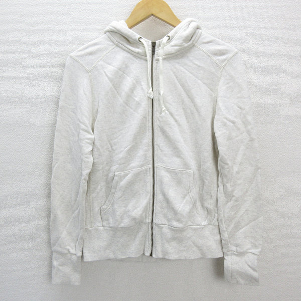 a■バーニーズニューヨーク/BARNEYS NEWYORK 無地 ジップアップパーカー 白/LADIES/1【中古】拍卖