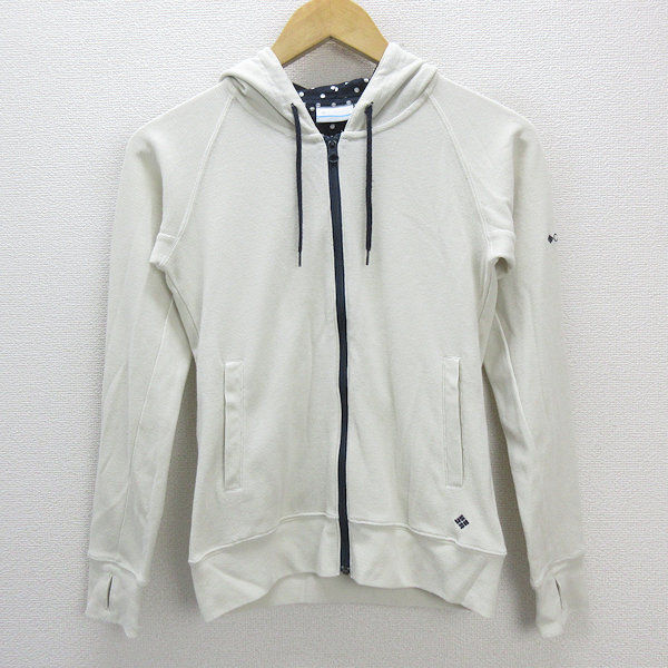 a■コロンビア/Columbia サーマル地 ジップアップ フーディーパーカー【S】白/LADIES/99【中古】拍卖