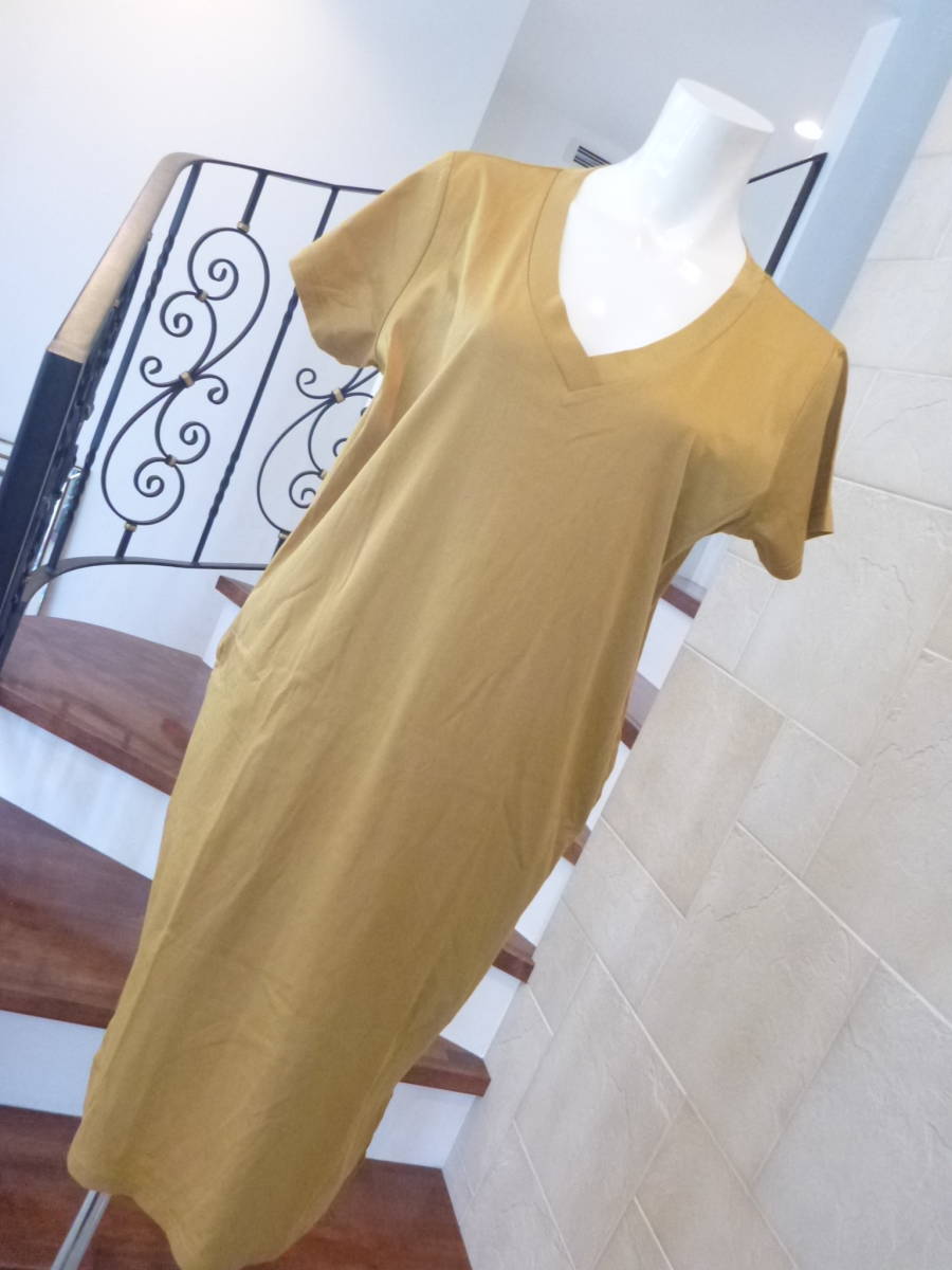 ¥5970 新品 スライ SLY STANDARD ★ 黄土色 ワンピース F M~L相当拍卖