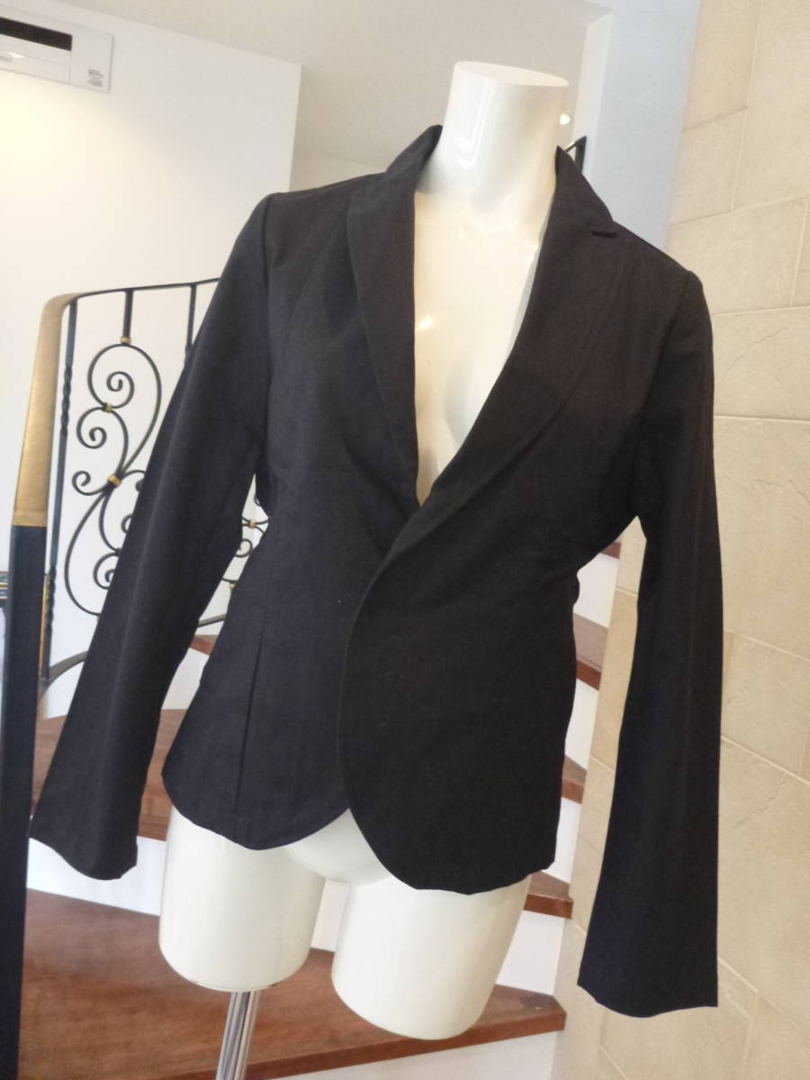 2.2万 新品 quadro クオドロ ★ 黒 ブラック コットン ジャケット L相当拍卖