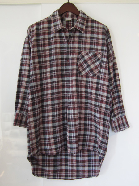 ユーロヴィンテージ古着 1 グランパシャツ チェック 60-70年代拍卖