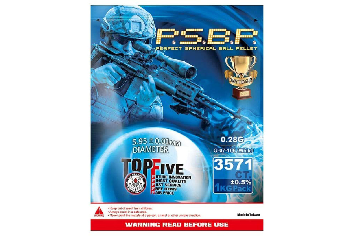 G&G Perfect Spherical Ball Pellet P.S.B.P. 0.28g 1kg White / BB BLS VFC GALLOP ZERO S2S マルイ ギャロップ バイオ拍卖
