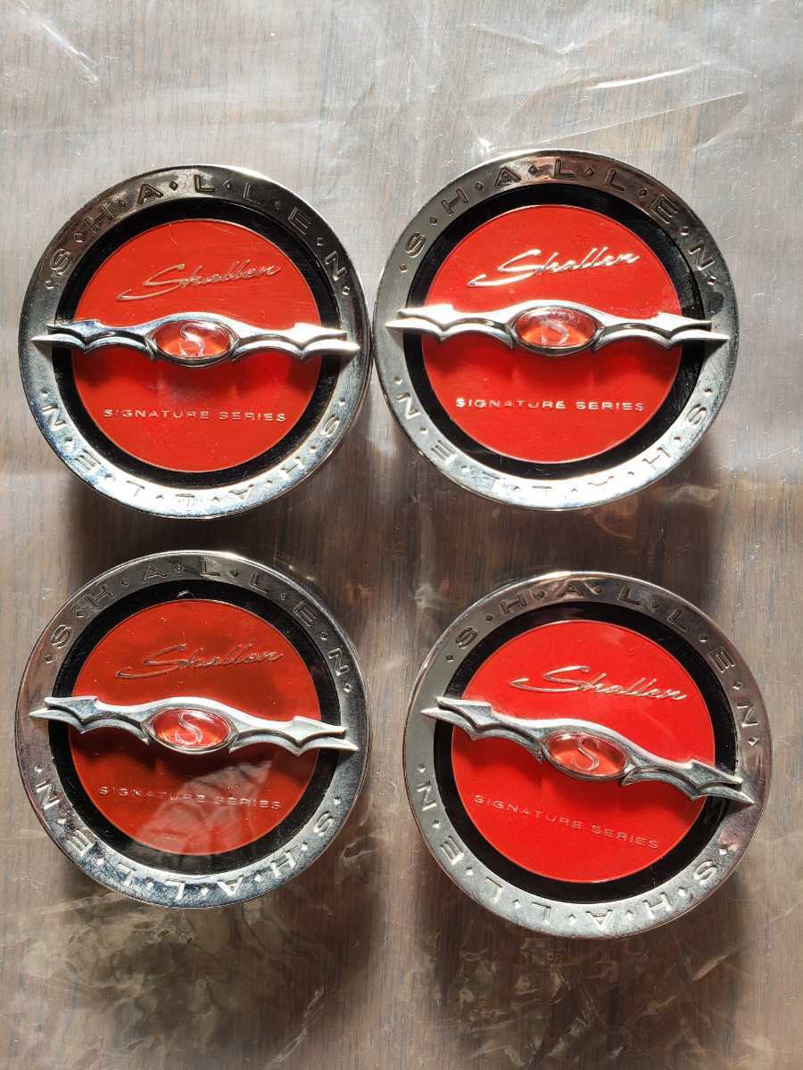 ≪20≫ AME SHALLEN シャレン XF-55 センターキャップ レッド 4枚セット拍卖