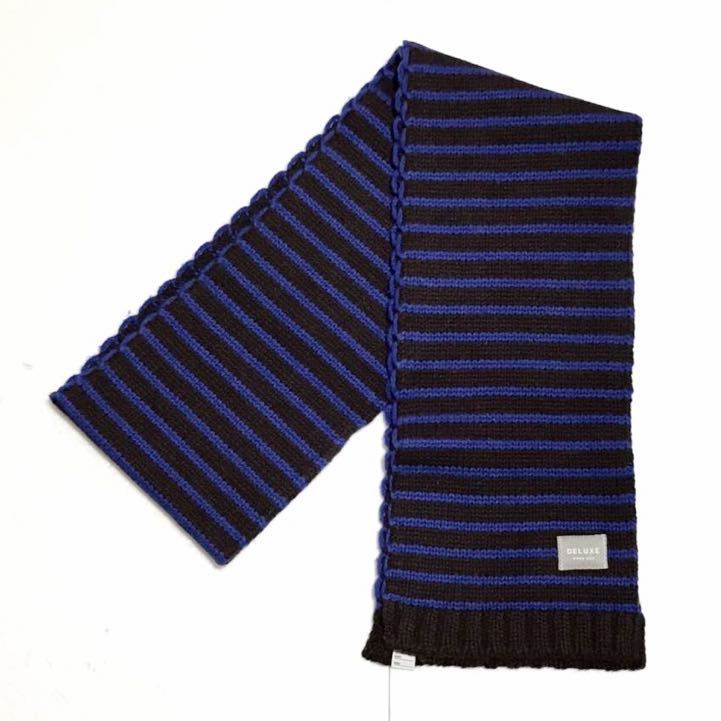 DELUXE デラックス ボーダー柄 マフラー拍卖