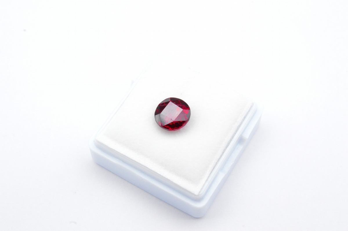 天然ロードライトガーネット ルース 約2.773ct GRJソーティング付き ジュエリー 薔薇柘榴石 CN-061拍卖