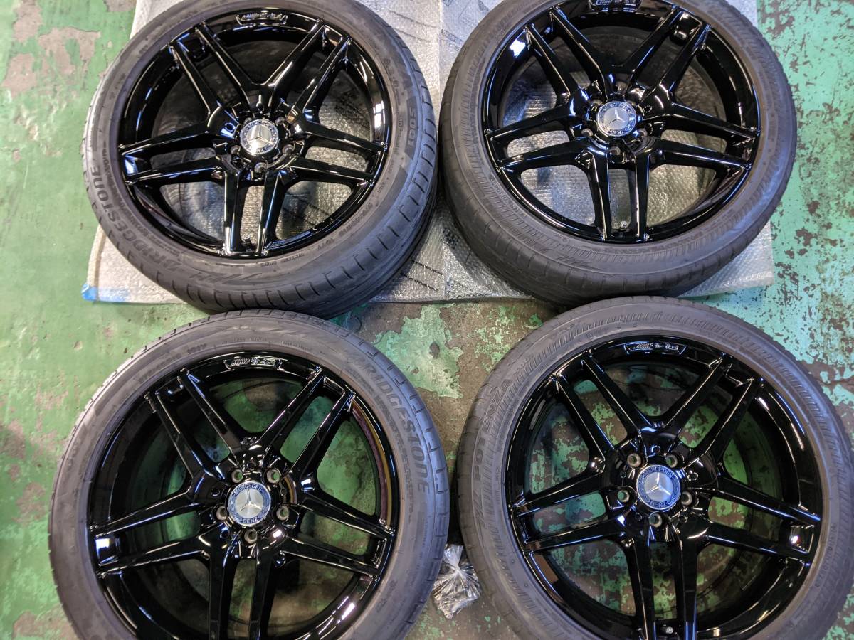 【ベンツSクラス純正ホイールセット】 グロスブラックカスタム 19インチ 来店引き取り歓迎♪拍卖