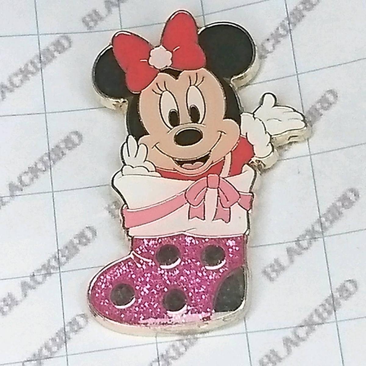 送料無料)ミニーマウス クリスマスプレゼント ディズニー ピンバッジ A04102拍卖