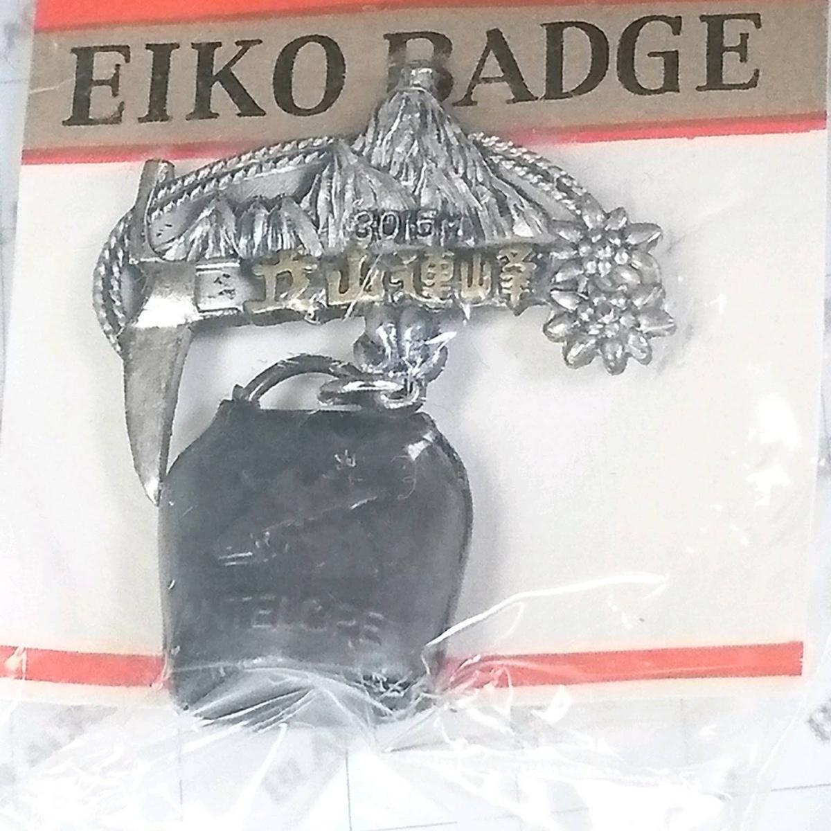 送料無料)未使用 昭和レトロ ご当地 観光地 登山 記念 山バッジ ピンバッジ 富山県 立山連峰 A04120拍卖