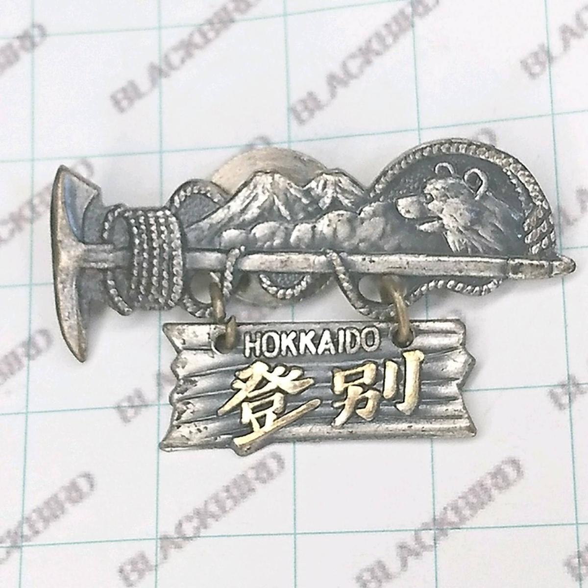 送料無料)登別 昭和レトロ ご当地 観光地 登山 山登り 記念 山バッジ ピンバッジ PINS ピンズ A04282拍卖