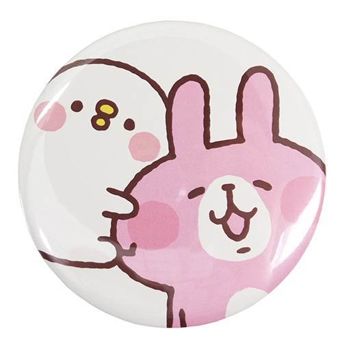 ◆新品 カナヘイ 75mm 缶バッジ No4 うさぎと鳥C拍卖