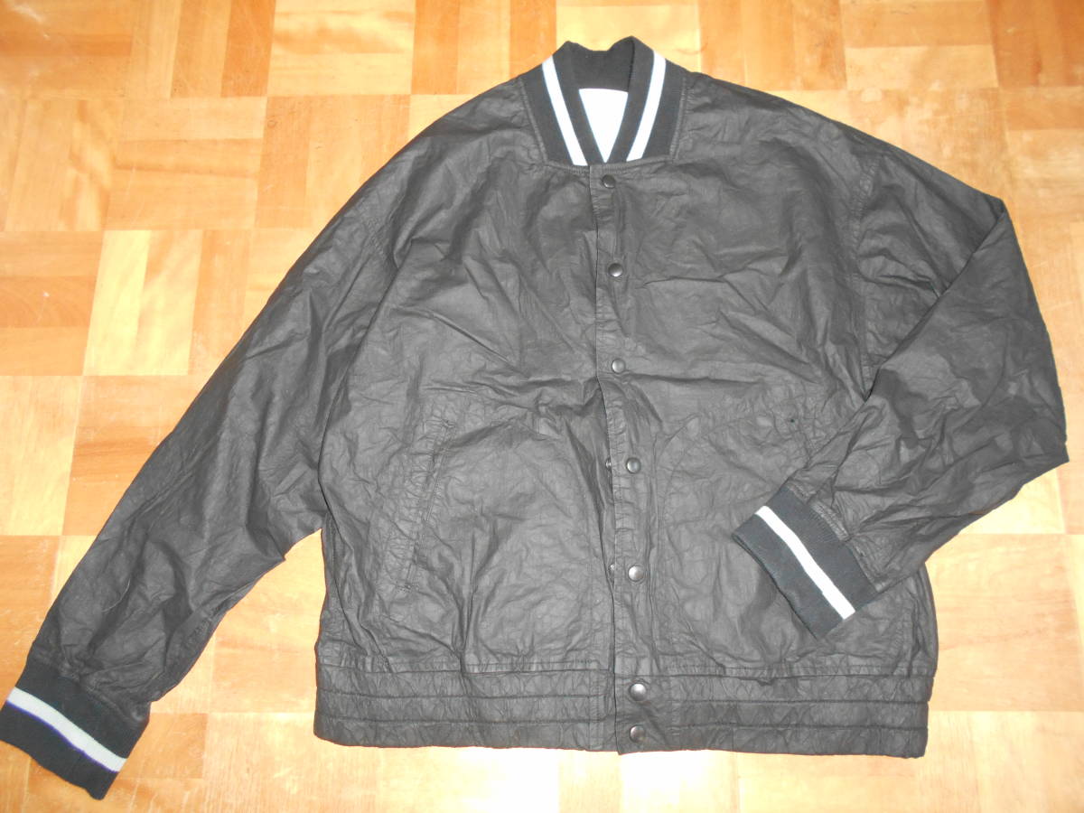 ★niko and… no.ON91MJ21AD ポリウレタン樹脂コーティング スタジアムジャンパー★黒size3★拍卖