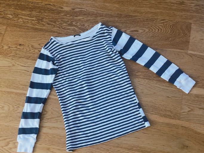 DENHAM 長袖ボーダー リネンカットソー拍卖