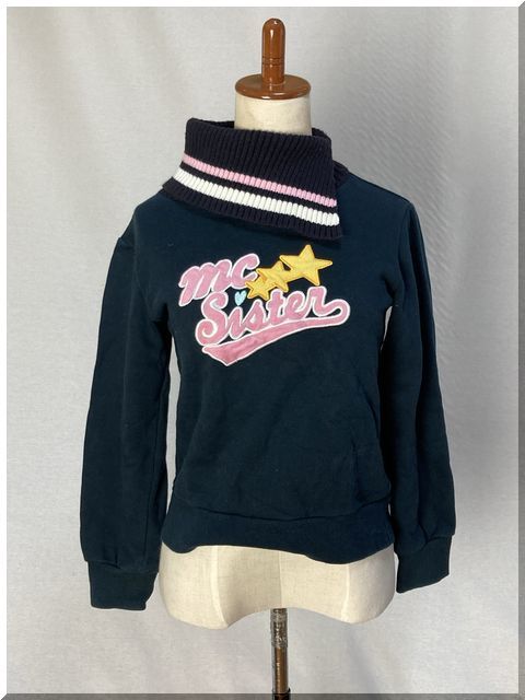 ☆★mc Sister 襟付き 黒色 トレーナー 150センチ★☆拍卖