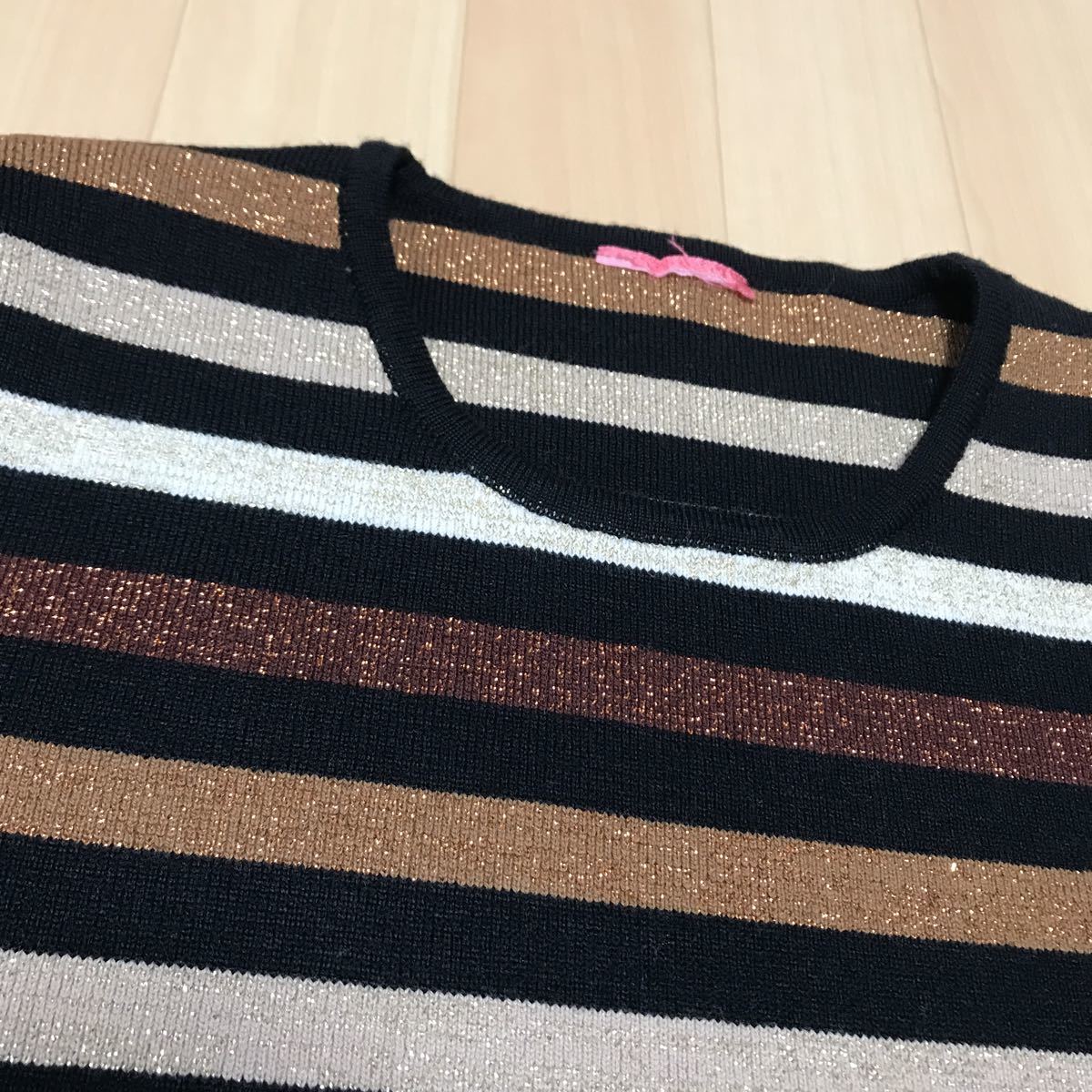 セーター 長袖 トップス レディース ニット  Lサイズぐらい ウール入り a12拍卖