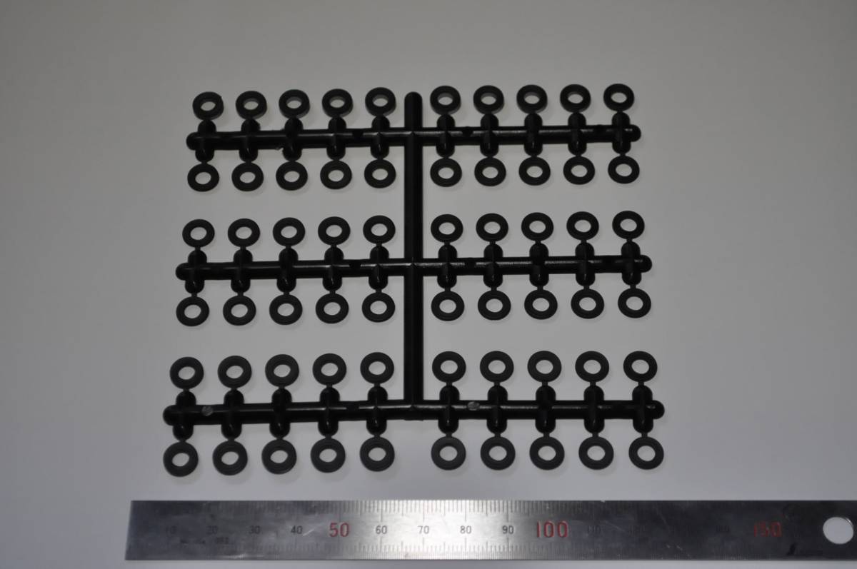 DIY・φ4プラスチックワッシャー・1シート60個・黒@拍卖