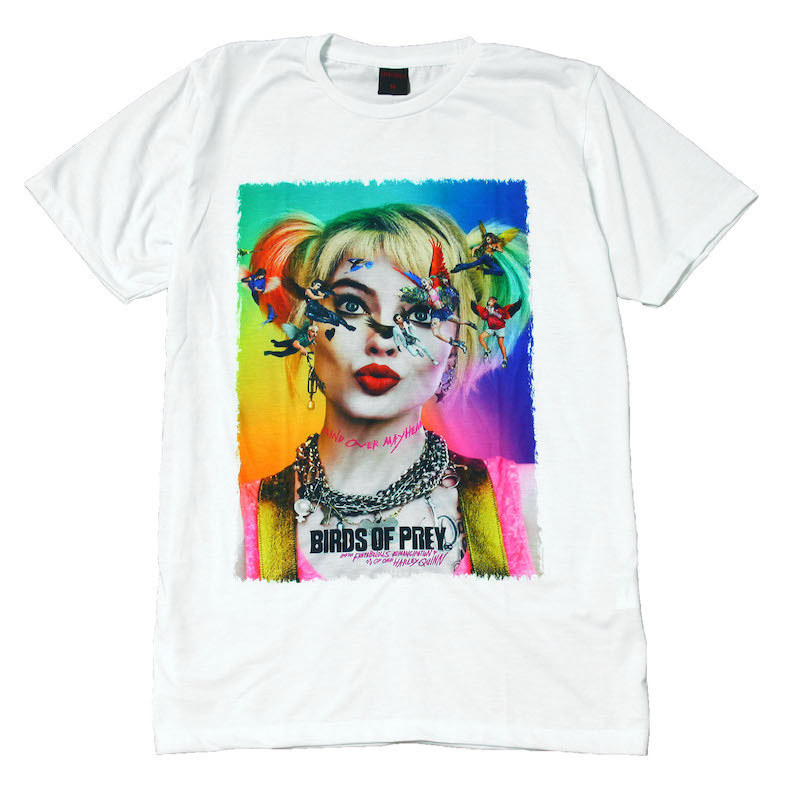 ハーレイクイン 華麗なる覚醒 ジョーカー彼女 映画Tシャツ ストリート系 デザインTシャツ おもしろTシャツ メンズ 半袖★tsr0461-wht-s拍卖