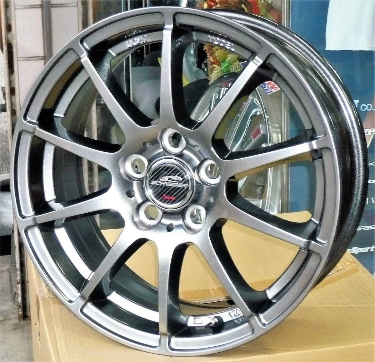 税込! NHW20系 プリウス専用 軽量ホイール 「シュナイダーSTAG」 新品1台分拍卖