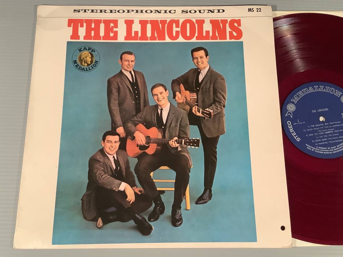LP(フォーク)●『ブルー・マウンテン』コーラス:リンカーンズ●赤盤・ペラジャケット良好品!拍卖