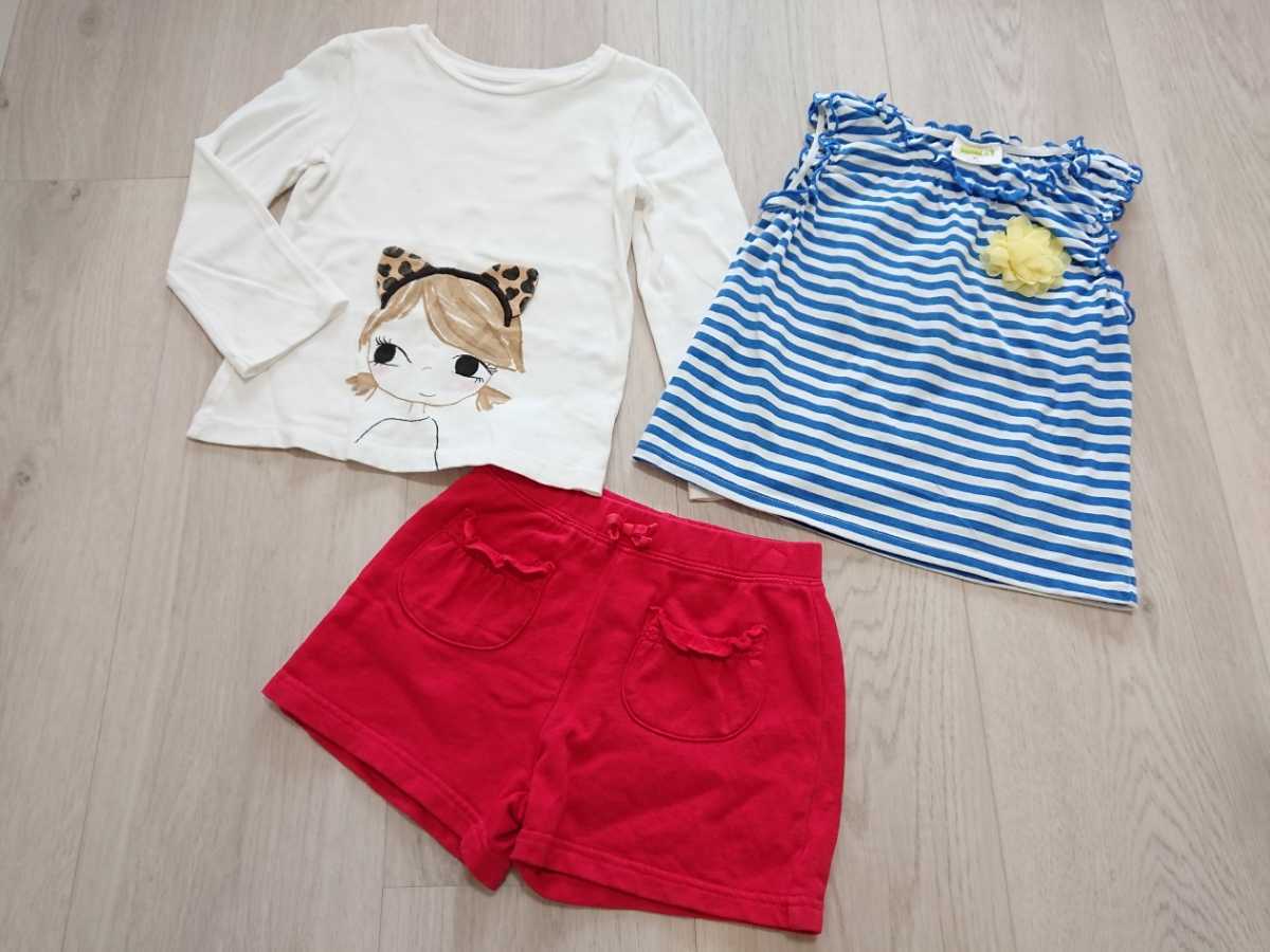 ジンボリー/クレイジー8★3点セット★ロンT/タンクトップ/ショートパンツ★3歳/3T★まとめ売り★立体拍卖