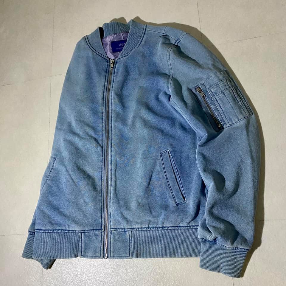 URBAN RESEARCH アーバンリサーチ ブルゾン スウェット地 MA-1スタイル USED加工 ジャケット【38】拍卖