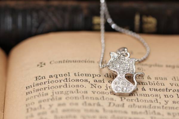 ♪SALE♪ラインストーン ネコちゃん チョーカーA拍卖