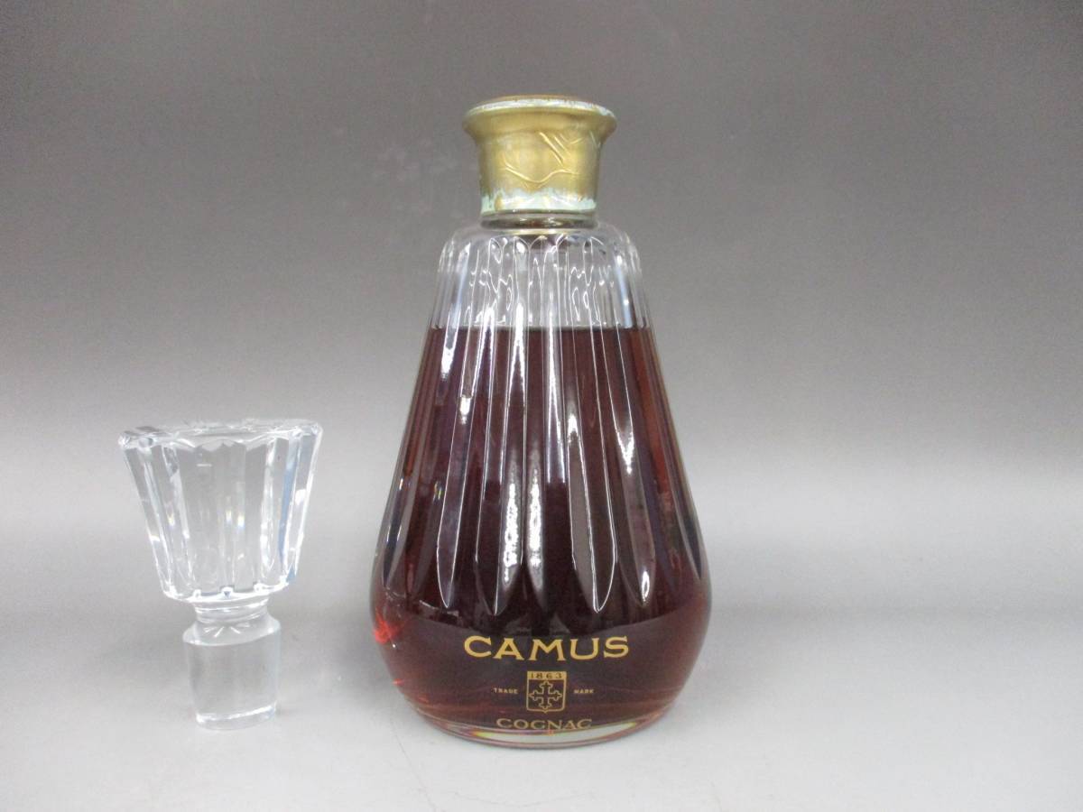 CAMUS カミュ カラフェ Baccarat バカラボトル 古酒 替え栓付き ブランデー 未開栓★XB03-63拍卖