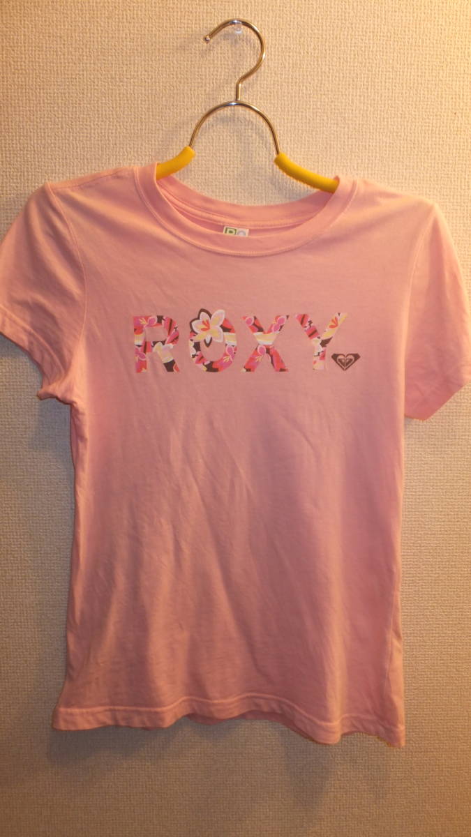 ★ROXY★ロキシーレディーストップスTシャツサイズM Ladies Tee SizeM USED IN JAPAN ピンク拍卖
