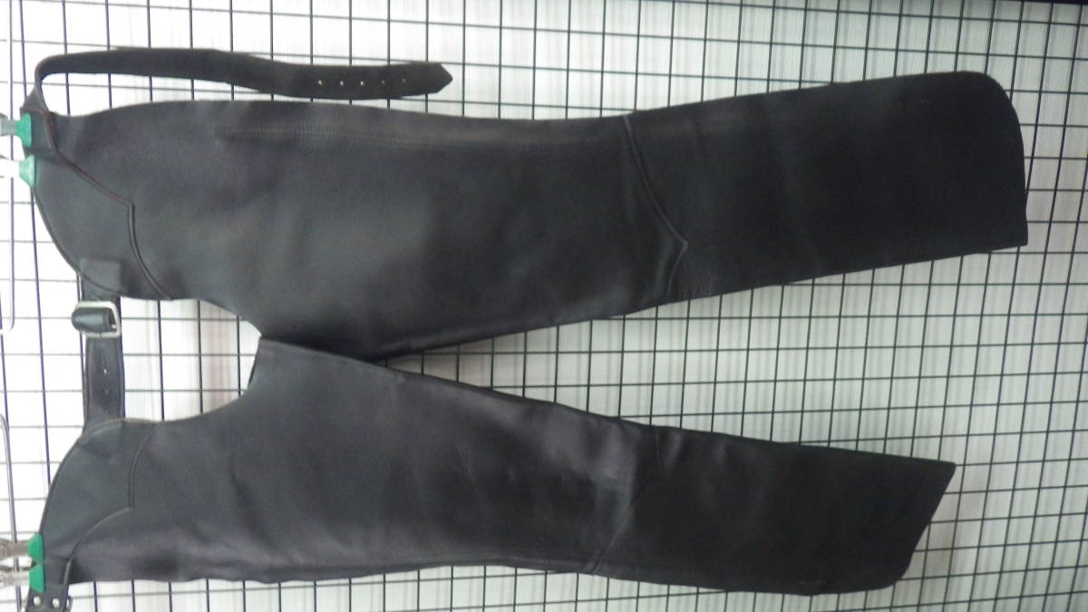 557)南海部品 アメリカンライダー用 レザーパンツ Mサイズ ブラック 長期保存品(未使用)拍卖