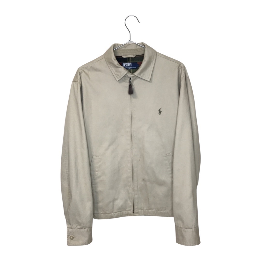★Polo by Ralph Lauren ポロ ラルフローレン★ジップアップ コットン ワンポイント刺繍 ドリズラー ジャケット ブルゾン size L 管:A:10拍卖