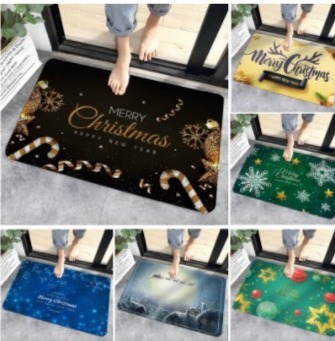 クリスマスマット屋外カーペット 玄関マット 60cm×40cm 【1~3】拍卖