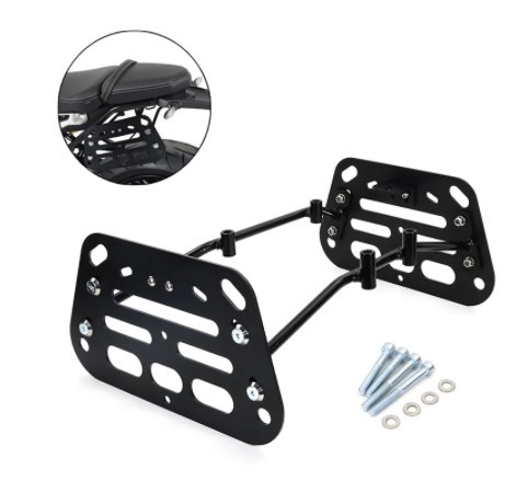 Bmw r ninet r9tスクランブラーレーサー用モーターサイクルサドルバッグ取り付けブラケット拍卖