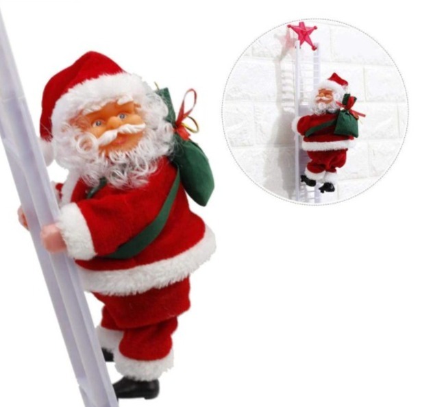 サンタクロース はしご, おもちゃ 木の装飾 パーティーギフト クリスマス拍卖