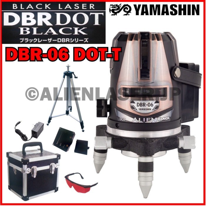送料無料 1年保証 山真 ヤマシン 約2~5日5ライン ドット レッド墨出し器 DBR-06DOT-T 本体+三脚拍卖