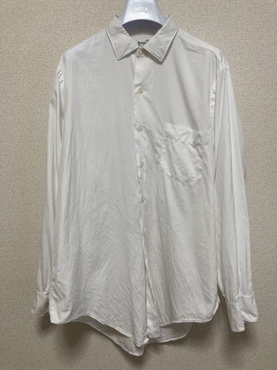 60's 70's USAヴィンテージ Kresge Newark ドレスシャツ 長袖シャツ 白シャツ SANFORIZED コットンシャツ拍卖
