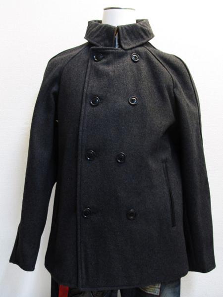 GROOVER GRAND メルトンピーコート 灰グレー メンズM / グルーバーPコート拍卖